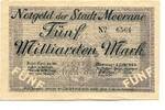 Sachsen 5 Md. Mark 25.11.1923 Meerane, I/I- 234.07 元  ＋  93.63 元 运费