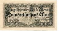 Sachsen 100 T. Mark 8.8.1923 Meerane, unz 179.45 元  ＋  93.63 元 运费