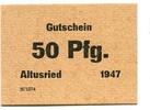 Bayern 50 Pfg. 1947 Altusried, unz 195.06 元  ＋  93.63 元 运费