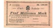 Bayern 5 Mio. Mark 24.9.1923 Amorbach, unz 351.10 元  ＋  93.63 元 运费