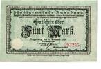 Bayern 5 Mark 15.10.1918 Augsburg, unz 93.63 元  ＋  93.63 元 运费