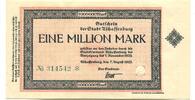 Bayern 1 Mio. Mark 7.8.1923 Aschaffenburg, unz 273.08 元  ＋  93.63 元 运费