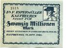 Bayern 20 Mio. Mark Kaufbeuren, Fa. F. Espermüller, -