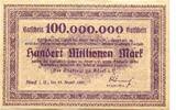 Sachsen 100 Mio. Mark Adorf i.V., -