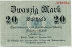 Sachsen 20 Mark Adorf i.V.,Textiloseweke u.Kunstweberei Claviez A.G., -