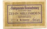 Baden 10 Md. Mark Kleinlaufenburg, -