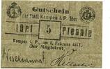 Posen 5 Pfg. Kempen, -