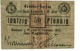 Posen 50 Pfg. Kempen, -
