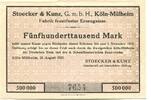 Rheinland 500 T. Mark Köln-Mülheim,Stoecker & Kunz,G.m.b.H., -