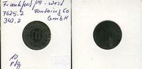 Deutschland / Frankfurt / M. -West, 10 Pfg., Fontain & Co. G.m.b.H, -