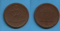 Deutsches Reich/Meissen, Keramik-Medaille, Stadttheaterbaufond-Meissen, -