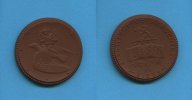 Deutsches Reich/Meissen, Porzellan-Medaille, Städtische Volksbücherei, -