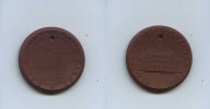 DDR/Dresden-Briesnitz, Keramik-Medaille, 50 Jahre GWG Dresden-Briesnitz -
