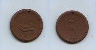 DDR/Dresden, Keramik.Medaille, 750 Jahre Dresden, -