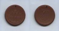 DDR/Dresden, Keramik.Medaille, 13. Februar 1945-1955 , -