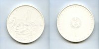 DDR/Leipzig, Porzellan Medaille, 20 Jahre DDR, -