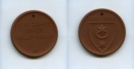 DDR/Halle-Saale, Porzellan-Medaille, 1025 Jahr Feier, -