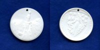 Coswig, Porzellan-Medaille, 1187-1987 Coswig Anh., -