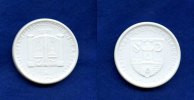 Glauchau, Porzellan-Medaille, 1240-1990 750 Jahre Textilarbeiterstadt Glauchau, -
