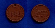 Lichtenwalde, Porzellan-Medaille, 1280-1980 Gemeinde Lichtenwalde, -