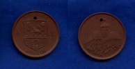 Mügeln, Porzellan-Medaille, 1000 Jahre Mügeln 984-1984, -