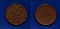 Meissen, Porzellan-Medaille, Münzausstellung des Bezirkes Dresden in Meissen, -