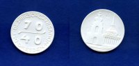 Dresden, Porzellan-Medaille, DSF-Bezirksorganisation Dresden,70--40, -