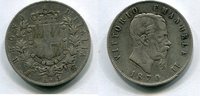 Italien 5 Lire ~ Vittorio Emanuele II. ~ -