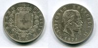 Italien 5 Lire ~ Vittorio Emanuele II. ~ -