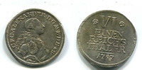 Brandenburg Ansbach, 1/6 Taler Christian Friedrich Karl Alexander 1757-1791, -