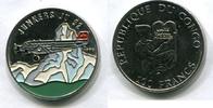 Kongo 100 Francs ~ Farbmünze / Republique Congo ~ -