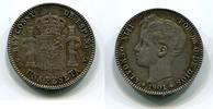 Spanien 1 Peseta ~ Alfonso XIII. ~ -