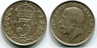 Großbritannien 3 Pence ~ Georg V. ~ -
