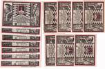 Westfalen 3x50 Pfg. 2x75 Pfg. 2x1 Mk. Bochum, -