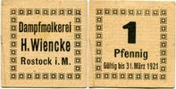 Mecklenburg, 1 Pfg. Rostock, -