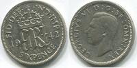 Großbritannien 6 Pence ~ Georg VI. ~ -