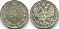 Russland ~ Nikolaus II. ~ 20 Kopeken 1914 vz-st