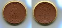 Porzellan Medaille (1924) Deutschland, D.u.Oe Alpenverein Meissen-Baustein zum Meissnerhaus, vz