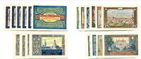 Schlesien, 10 Pfg. 5x25 Pfg. 4x50 Pfg. Freiburg, -