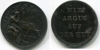 Altdeutschland Eisen Medaille ~ Whistmarke - Wie Arguss auf der Hut ~ -