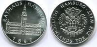 Deutschland Ag Medaille ~ Rathaus Hamburg 1897 ~ -