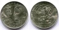 Tschechoslowakei 25 Kronen ~ 20. Jahrestag der Befreiung ~ -