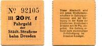 Sachsen 20 Pfg. Dresden, -