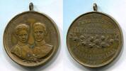Bronze Medaille 1905 Preussen ~ Vermählung ~ ss+