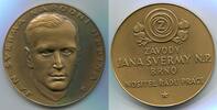 Tschechoslowakei Bronze Medaille ~ Jan Sverma Narodni Hrdina ~ -