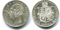 Ausbeutetaler 1855B Hannover, Georg V. 1851-1866, vz/st