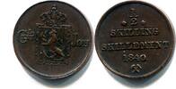 Norwegen, 1/2 Skilling Carl XIV.Johann 1818.1844, -