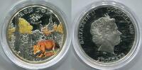 2 Dollars 2014 Cook Islands ~ 1/2 Unze Silber - Fuchs - nur 2500 Exemplare ~ PP