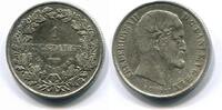 1 Rigsdaler 1855 Dänemark, Frederik VII. 1840-1863, ss+