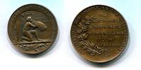 Bronze Medaille 1899 Frankreich, Elsass-100 Jahre Gesellschaft für Ackerbau und Künste, vz